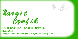 margit czafik business card